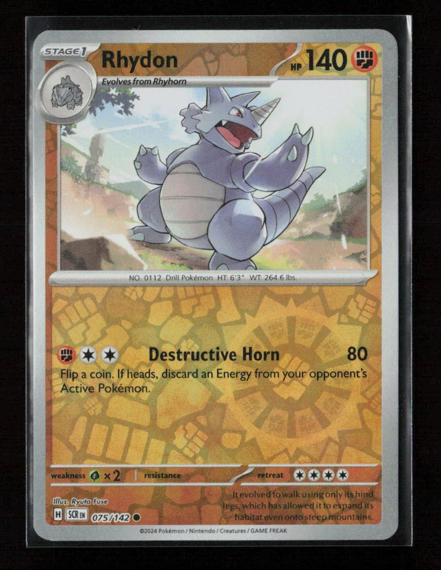Rhydon Common SV07: Stellar Crown 075/142 NM - Kang's Collectibles