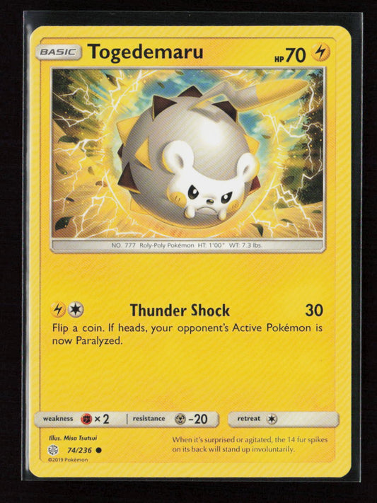 Togedemaru Common SM - Cosmic Eclipse 74/236 LP