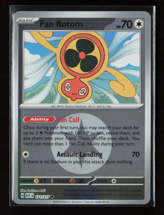 Fan Rotom - (Energy Symbol Pattern) Common ME: Ascended Heroes 171/217 NM