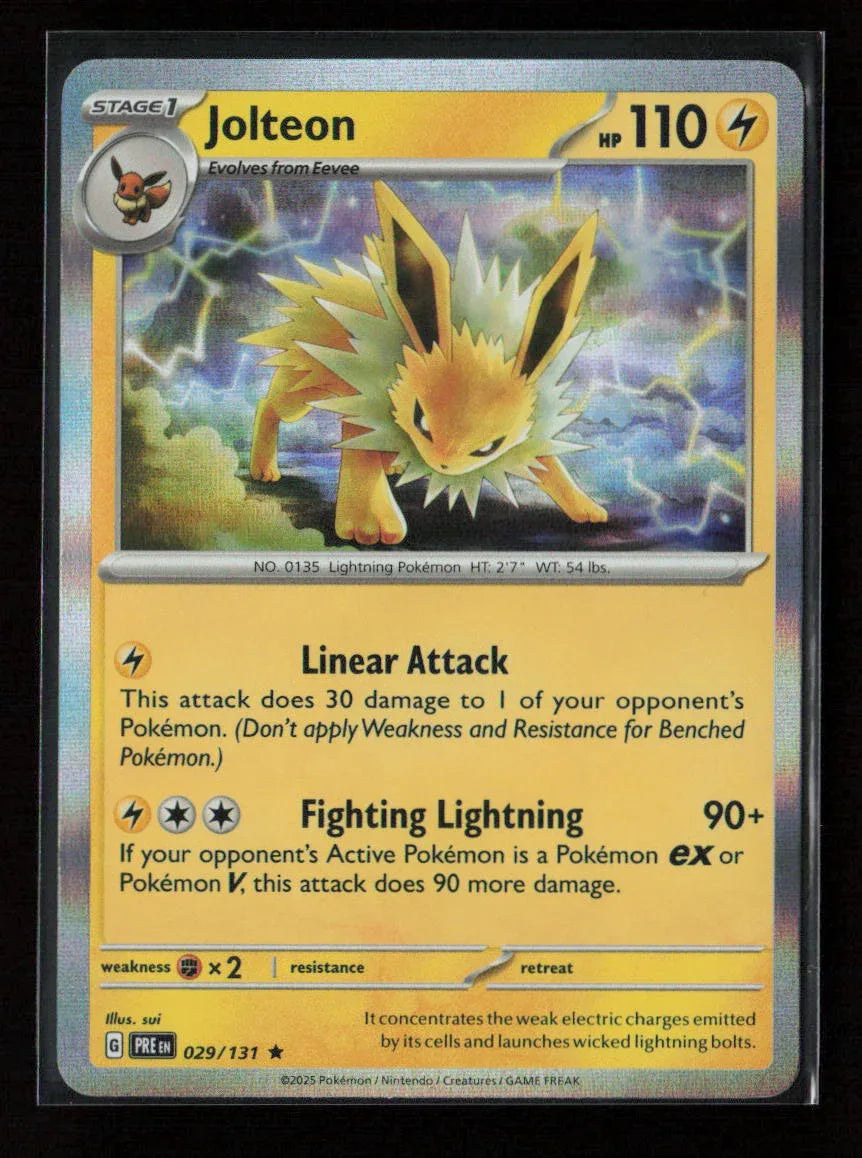 Jolteon Rare SV: Prismatic Evolutions 029/131 NM - Kang's Collectibles
