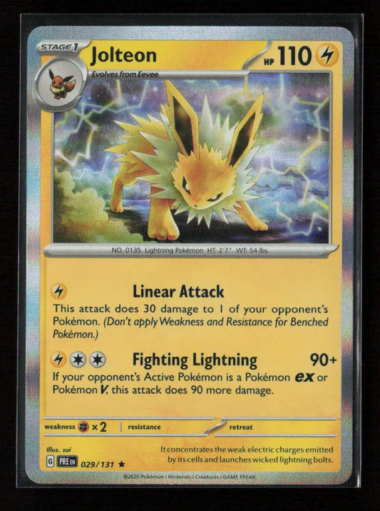 Jolteon Rare SV: Prismatic Evolutions 029/131 NM - Kang's Collectibles