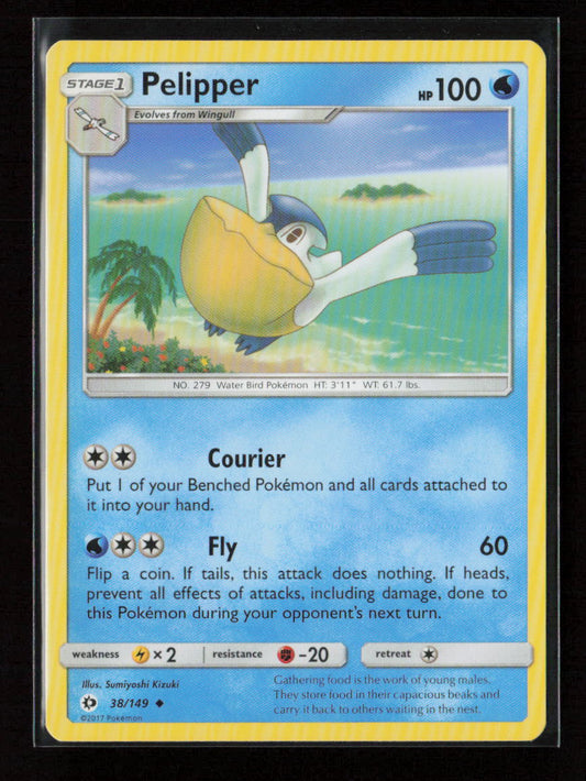 Pelipper Uncommon SM Base Set 38/149 LP