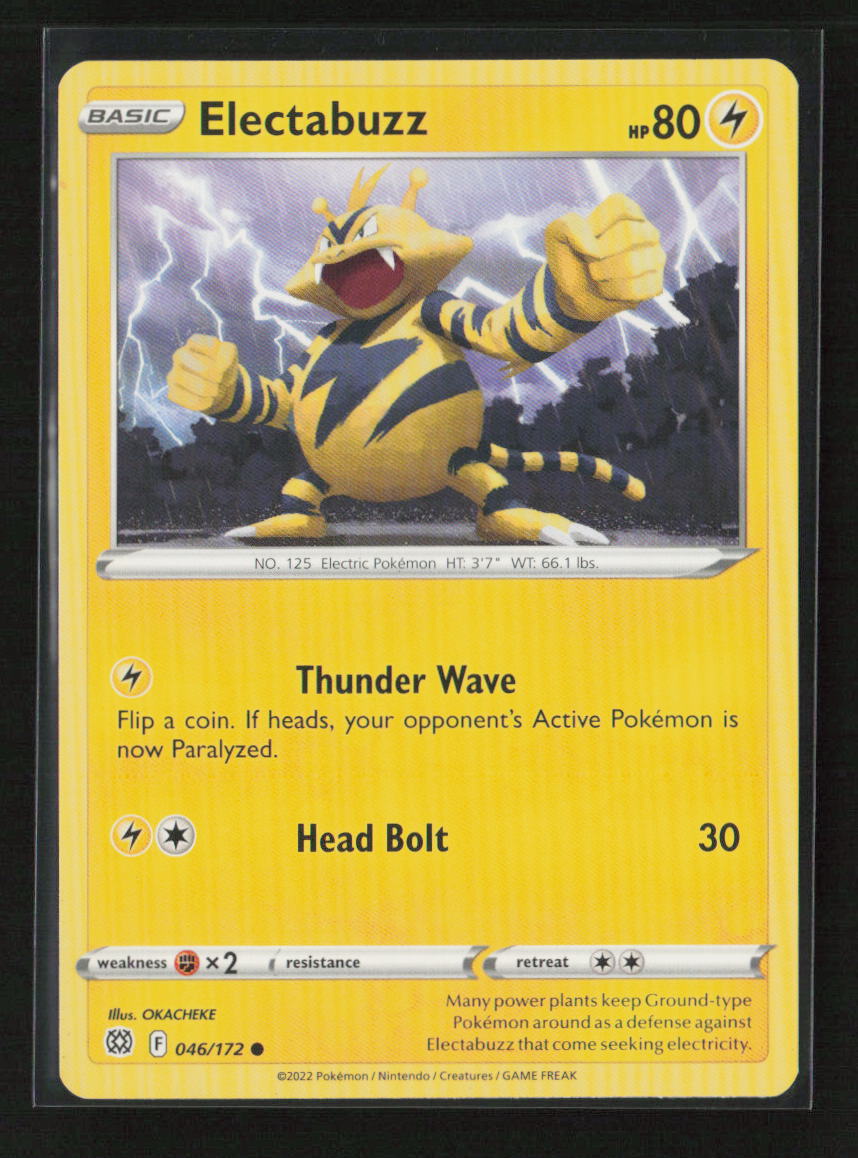 Electabuzz Common SWSH09: Brilliant Stars 046/172 LP