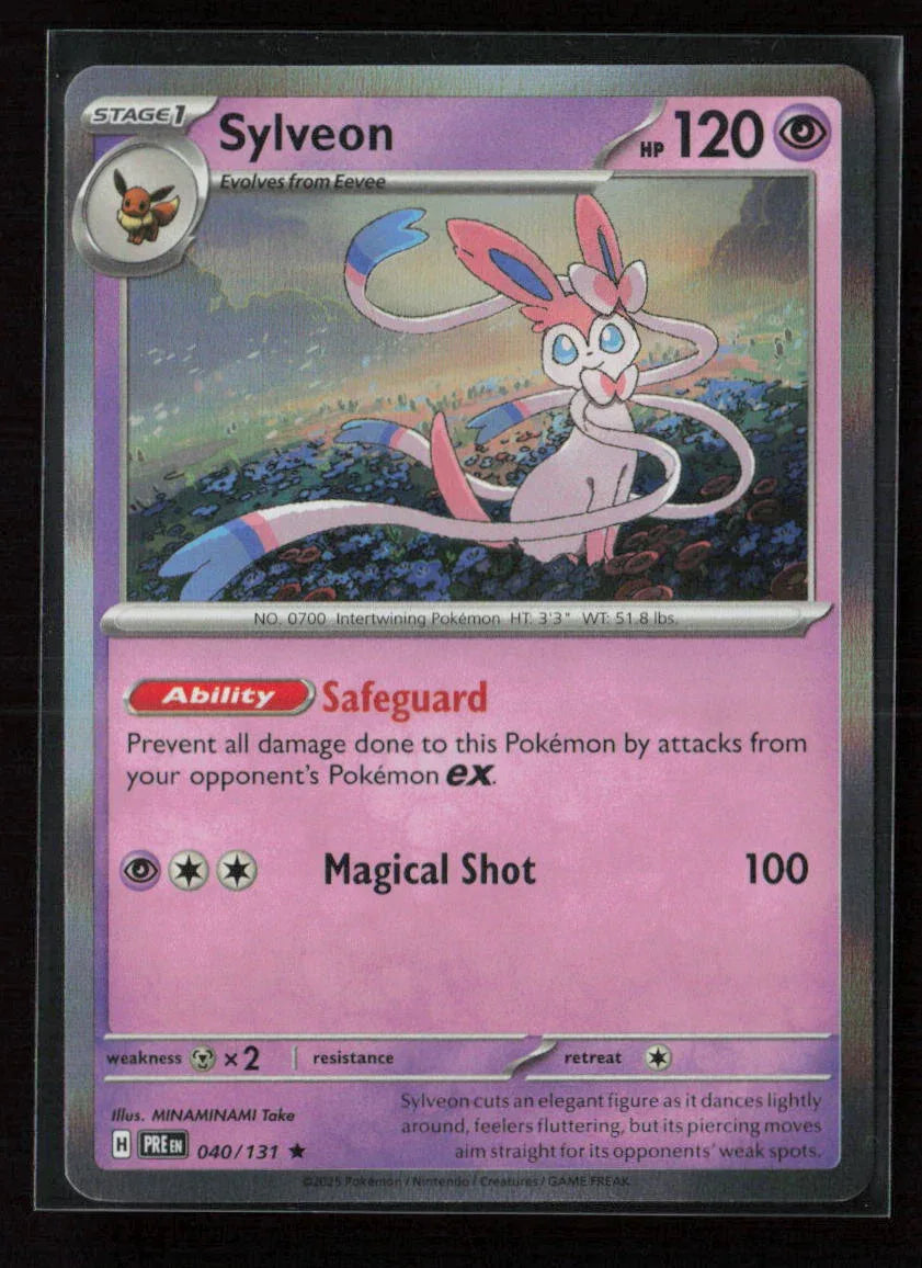 Sylveon Rare SV: Prismatic Evolutions 040/131 NM - Kang's Collectibles