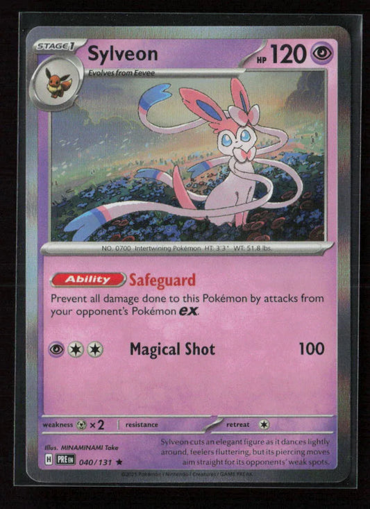 Sylveon Rare SV: Prismatic Evolutions 040/131 NM - Kang's Collectibles