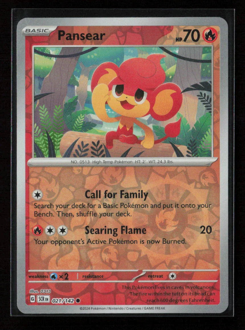 Pansear Common SV07: Stellar Crown 021/142 NM - Kang's Collectibles
