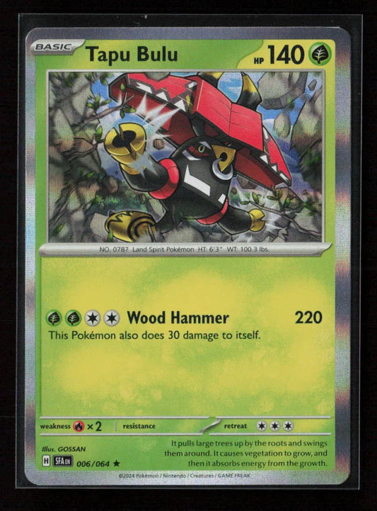 Tapu Bulu Rare SV: Shrouded Fable 006/064 NM - Kang's Collectibles