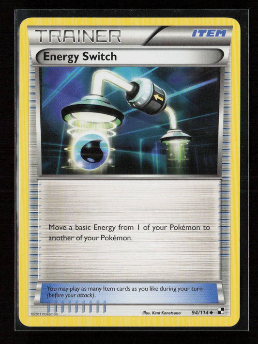 Energy Switch Uncommon Black and White 94/114 NM - Kang's Collectibles