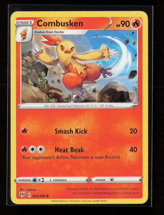 Combusken Uncommon SWSH03: Darkness Ablaze 023/189 NM