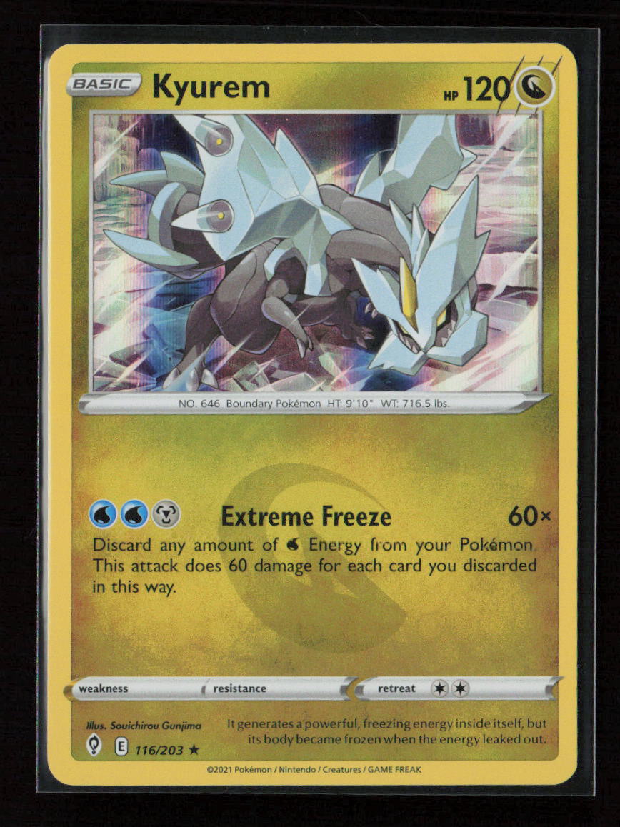 Kyurem Holo Rare SWSH07: Evolving Skies 116/203 NM