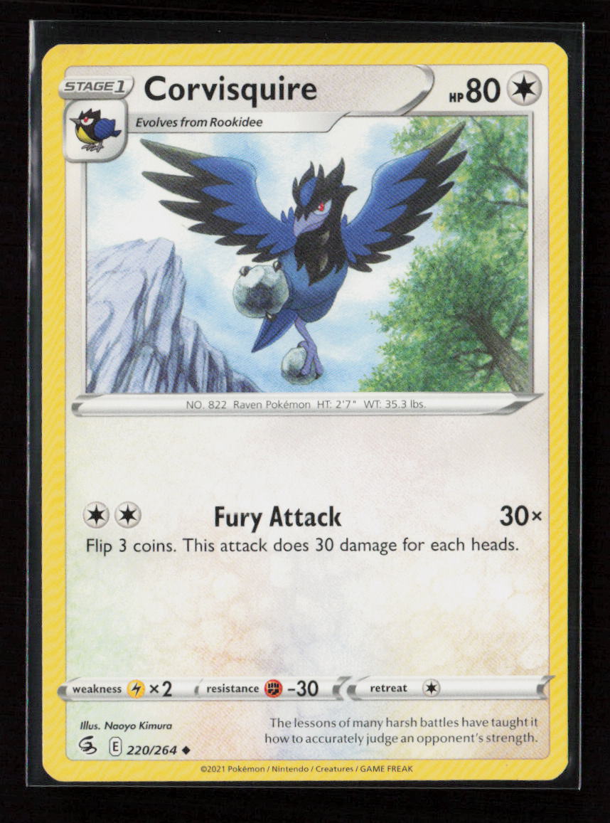 Corvisquire Uncommon SWSH08: Fusion Strike 220/264 LP