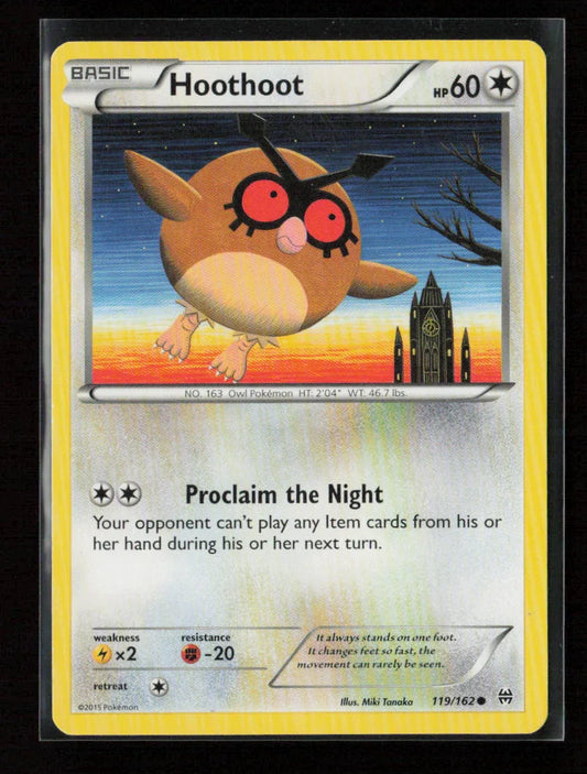 Hoothoot Common XY - BREAKthrough 119/162 NM - Kang's Collectibles