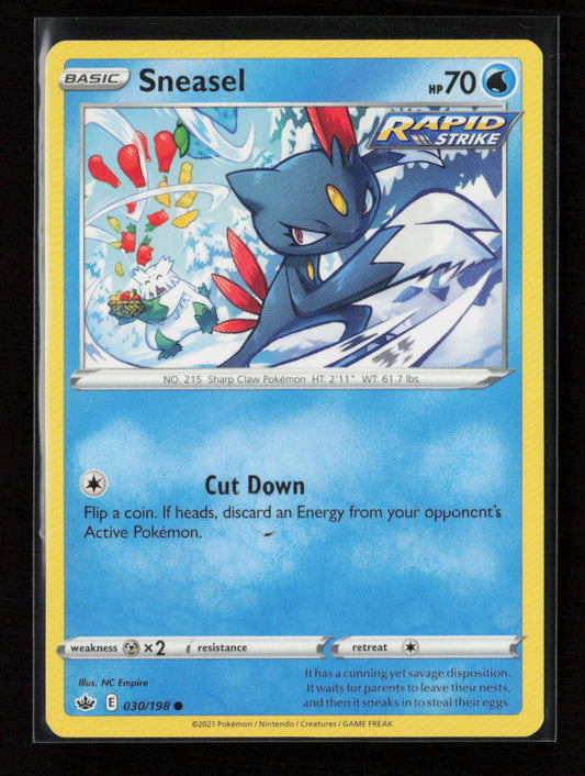 Sneasel Common SWSH06: Chilling Reign 030/198 LP