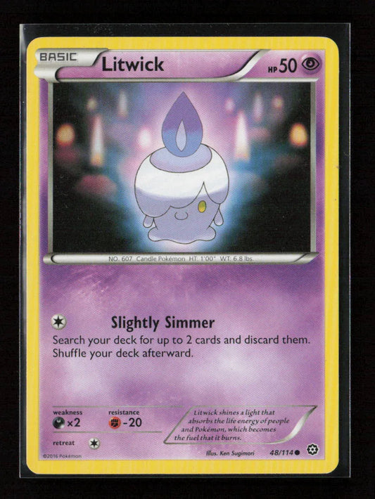 Litwick Common XY - Steam Siege 48/114 NM - Kang's Collectibles