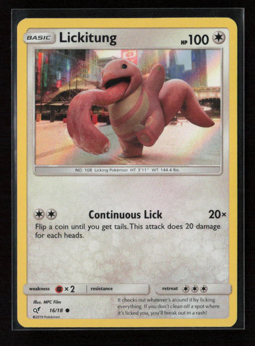 Lickitung (Holo Common) Common Detective Pikachu 16/18 NM - Kang's Collectibles