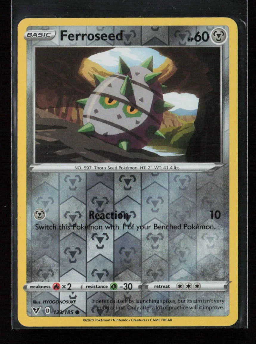Ferroseed Common SWSH04: Vivid Voltage 123/185 LP - Kang's Collectibles