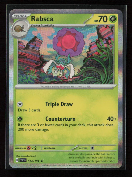 Rabsca Rare SV08: Surging Sparks 014/191 NM - Kang's Collectibles