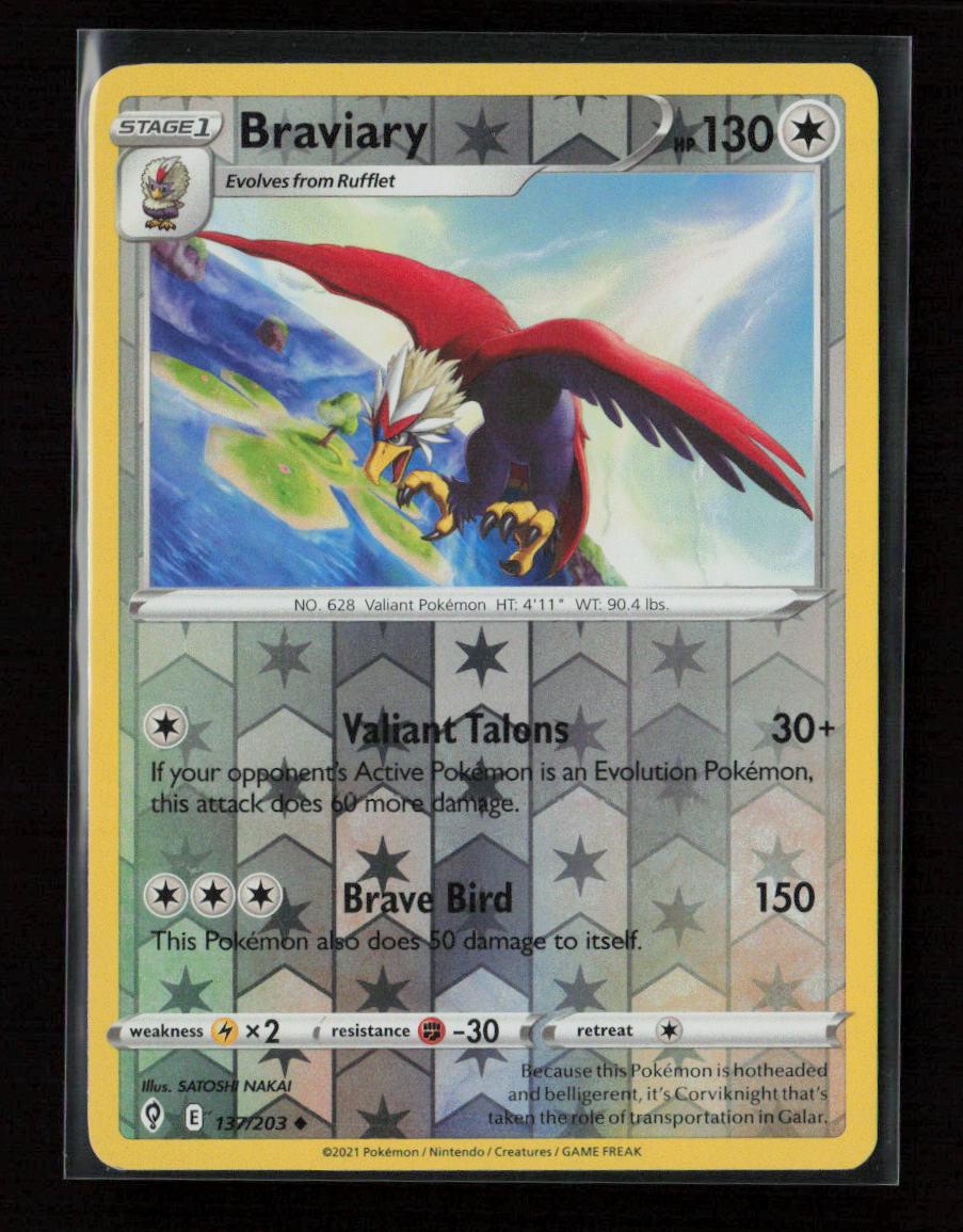 Braviary Uncommon SWSH07: Evolving Skies 137/203 NM