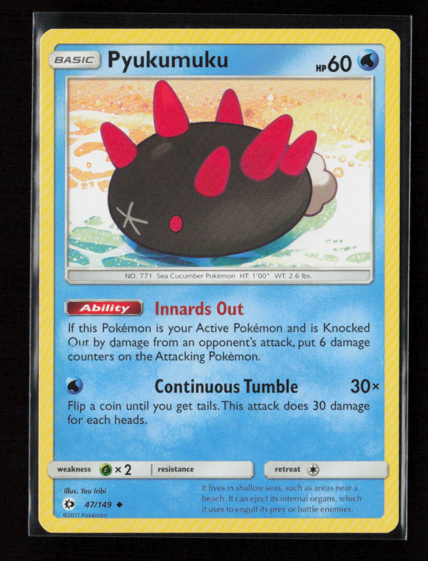 Pyukumuku Uncommon SM Base Set 47/149 LP