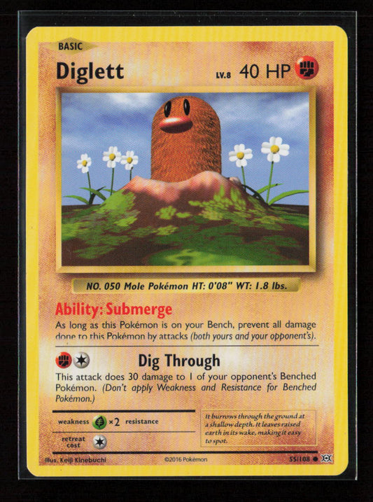 Diglett Common XY - Evolutions 55/108 LP