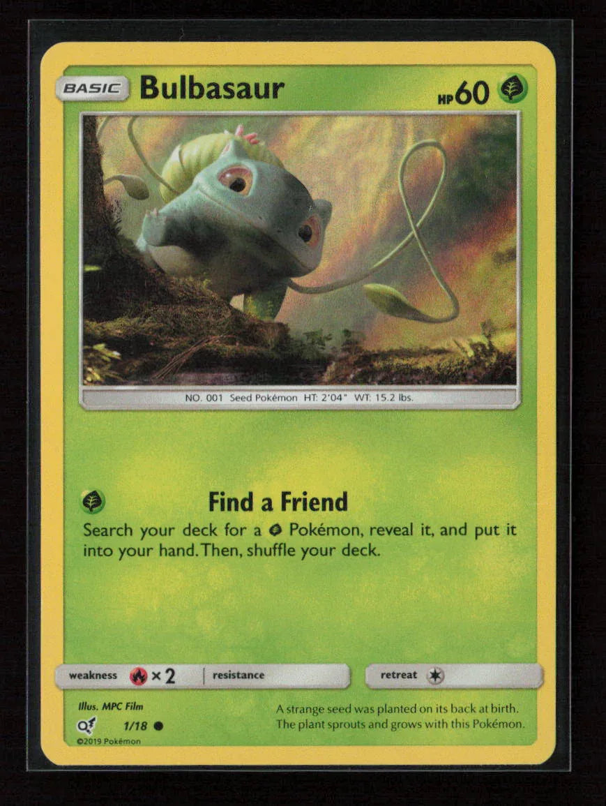 Bulbasaur (Holo Common) Common Detective Pikachu 1/18 NM - Kang's Collectibles