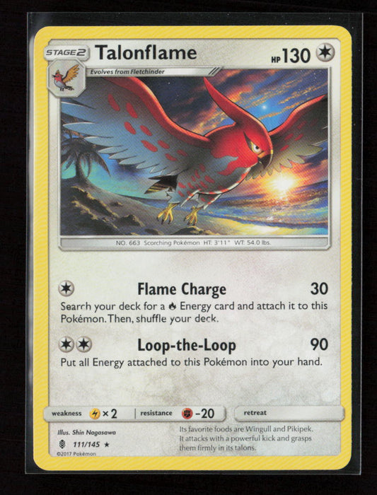 Talonflame Rare SM - Guardians Rising 111/145 LP