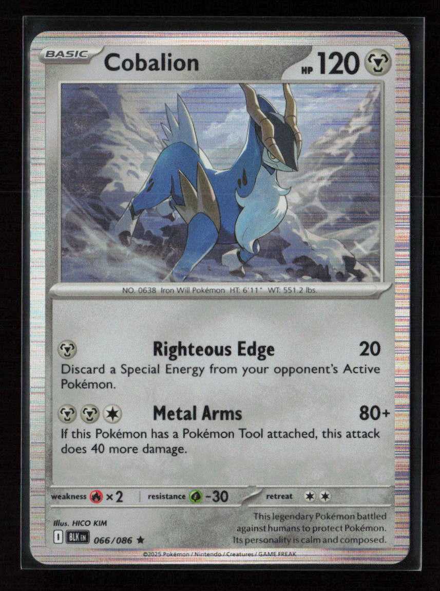 Cobalion Rare SV: Black Bolt 066/086 NM
