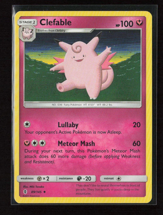 Clefable Uncommon SM - Guardians Rising 89/145 LP - Kang's Collectibles