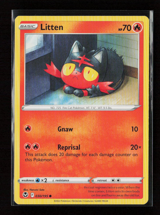 Litten Common SWSH12: Silver Tempest 030/195 LP