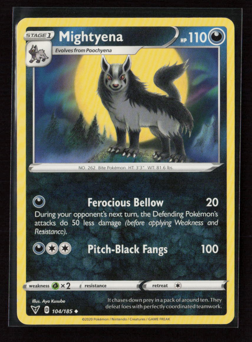 Mightyena Uncommon SWSH04: Vivid Voltage 104/185 LP