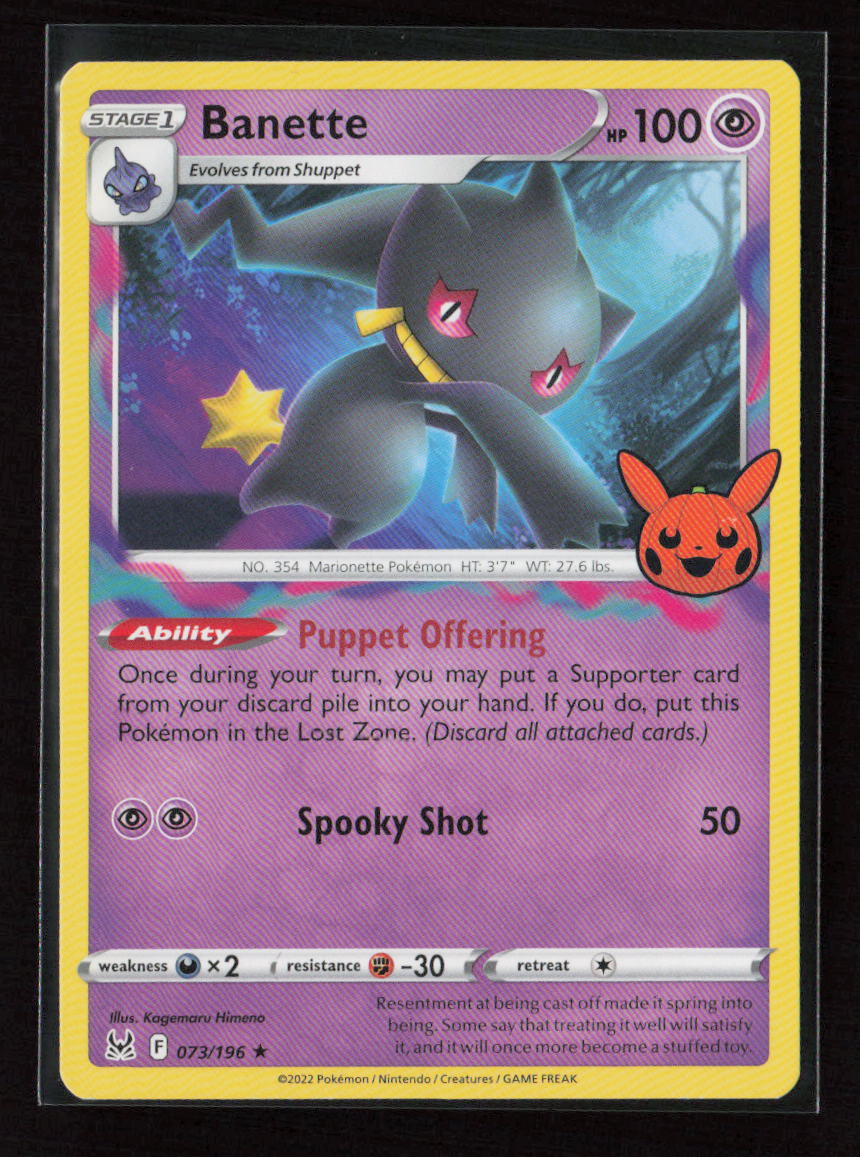 Banette Rare Trick or Trade BOOster Bundle 2023 073/196 LP