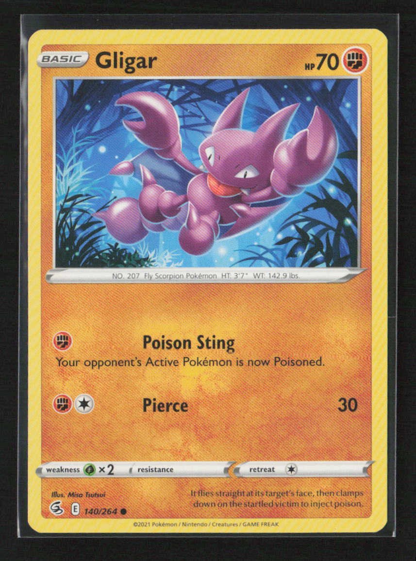 Gligar Common SWSH08: Fusion Strike 140/264 LP