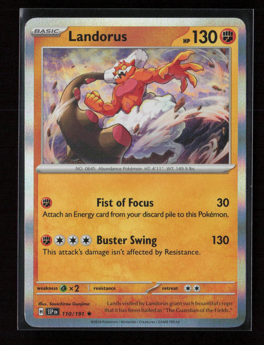 Landorus Rare SV08: Surging Sparks 110/191 NM