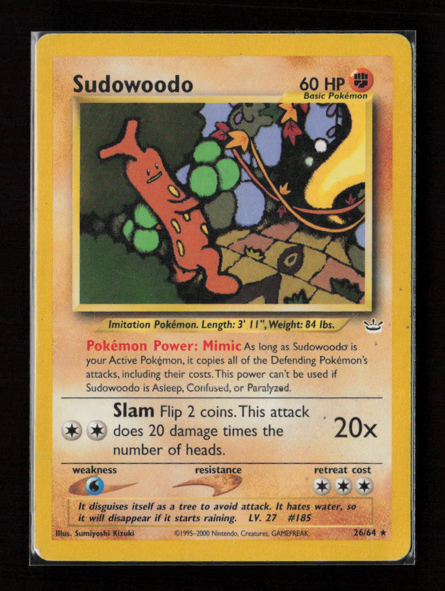 Sudowoodo Rare Neo Revelation 26/64 LP