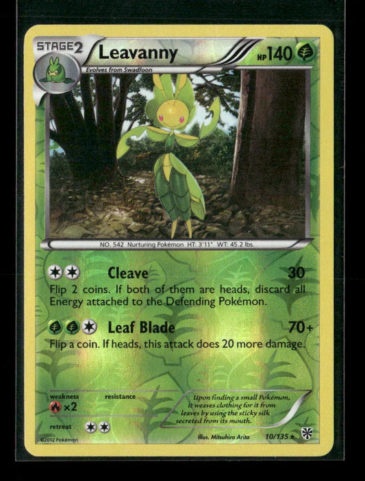 Leavanny Rare Plasma Storm 10/135 LP - Kang's Collectibles