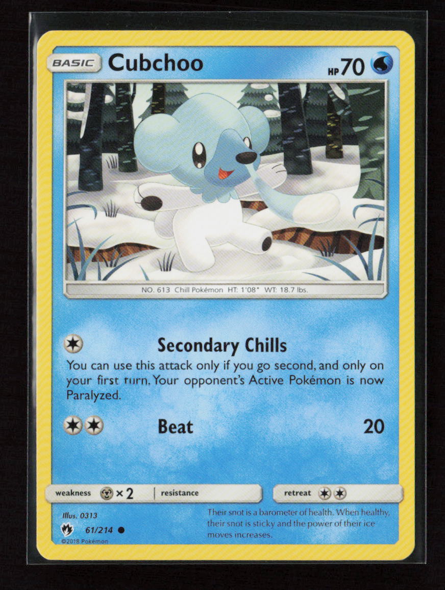 Cubchoo Common SM - Lost Thunder 61/214 LP