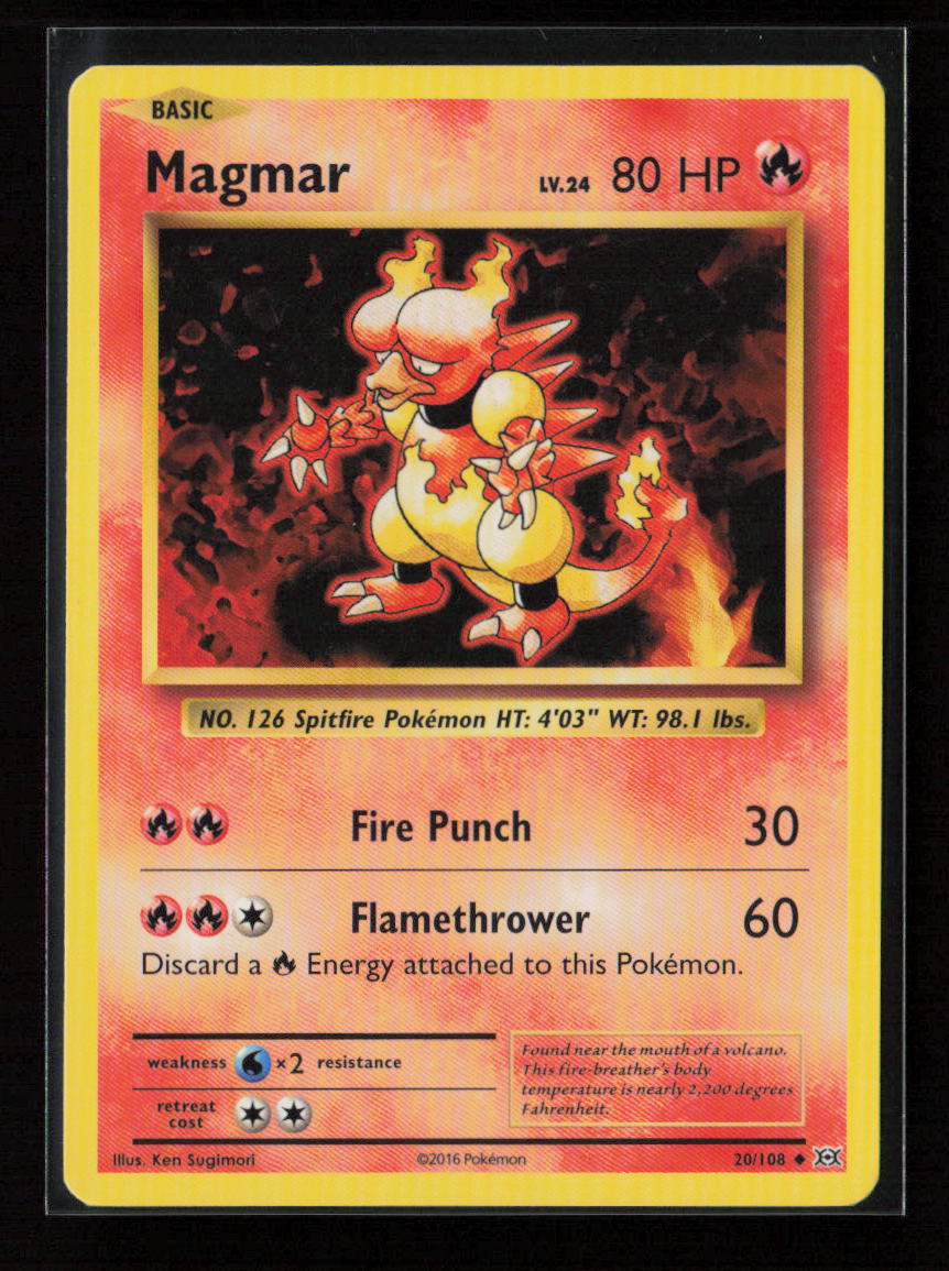 Magmar Uncommon XY - Evolutions 20/108 LP