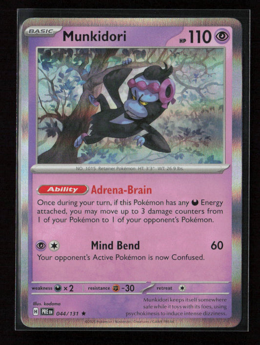 Munkidori Rare SV: Prismatic Evolutions 044/131 NM