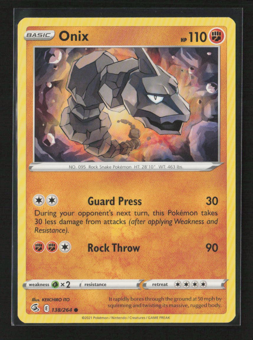 Onix Common SWSH08: Fusion Strike 138/264 LP