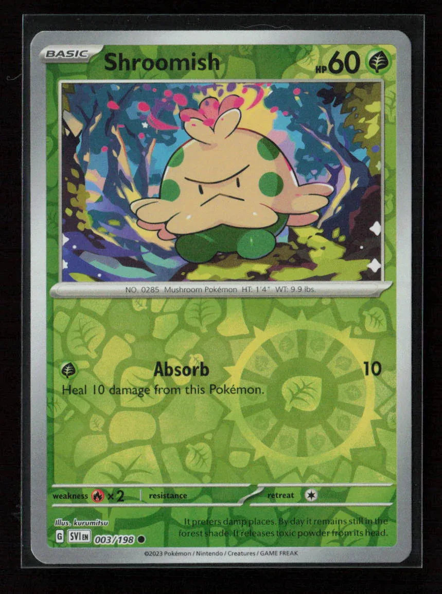 Shroomish Common SV01: Scarlet & Violet Base Set 003/198 NM - Kang's Collectibles
