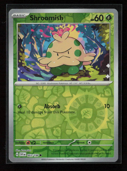 Shroomish Common SV01: Scarlet & Violet Base Set 003/198 NM - Kang's Collectibles
