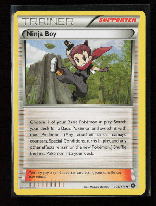 Ninja Boy Uncommon XY - Steam Siege 103/114 NM - Kang's Collectibles