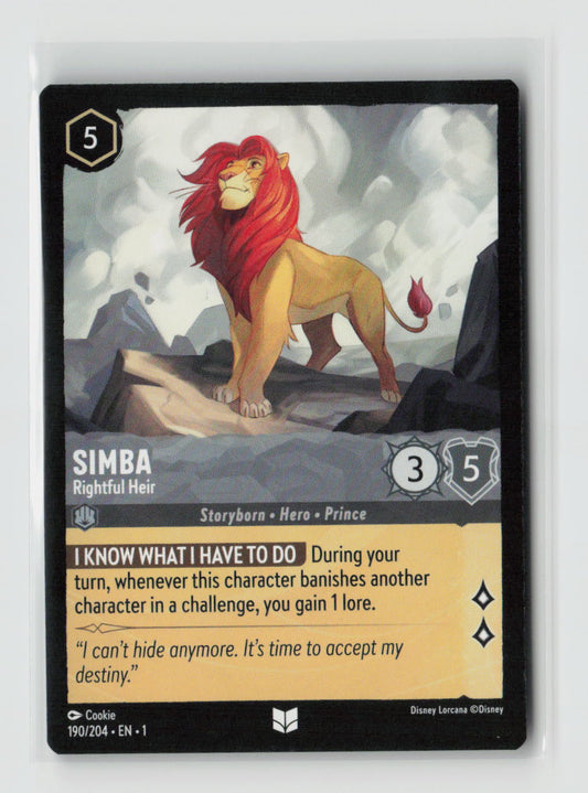 Simba - Rightful Heir Uncommon The First Chapter 190/204 NM