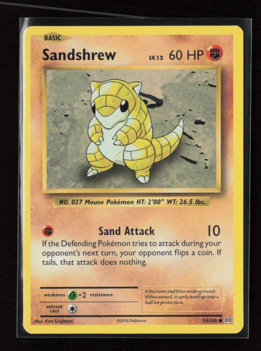 Sandshrew Common XY - Evolutions 54/108 LP