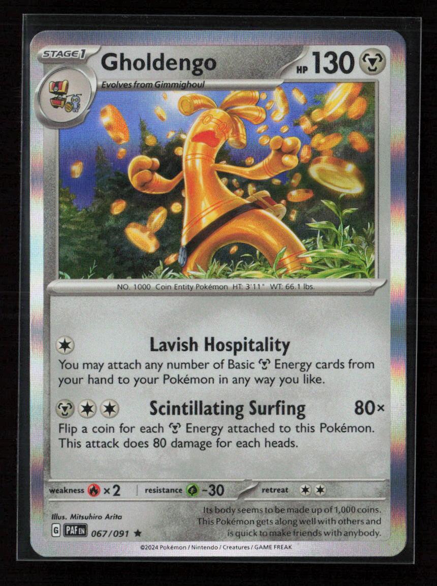 Gholdengo Rare SV: Paldean Fates 067/091 NM - Kang's Collectibles