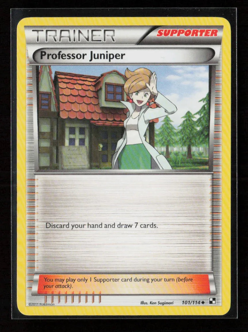 Professor Juniper Uncommon Black and White 101/114 NM - Kang's Collectibles