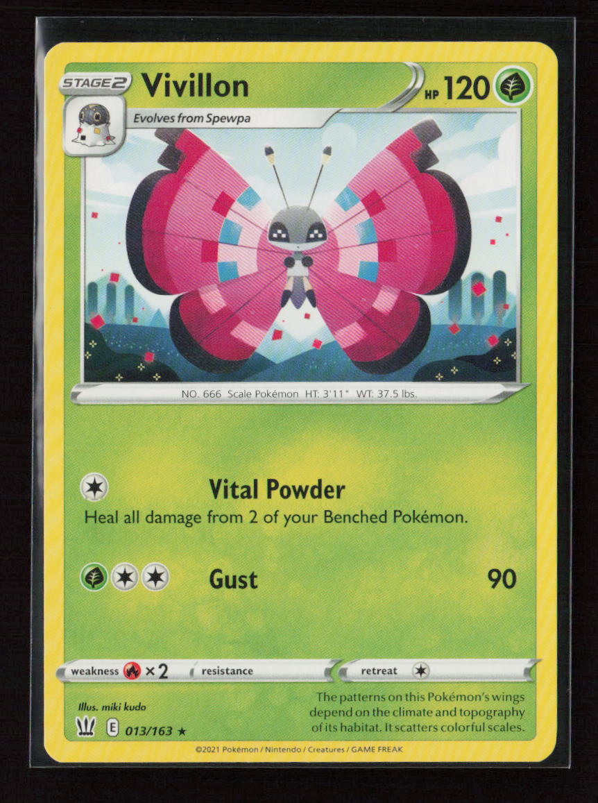 Vivillon Rare SWSH05: Battle Styles 013/163 LP
