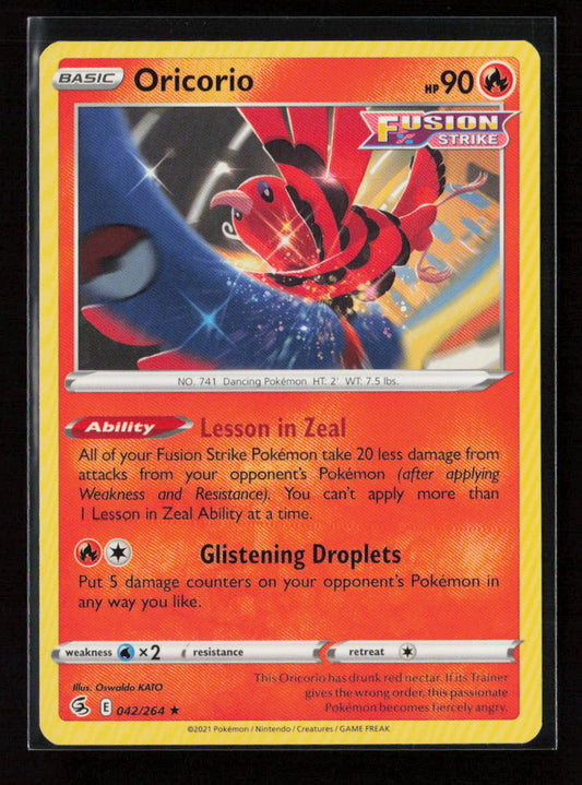 Oricorio Rare SWSH08: Fusion Strike 042/264 LP