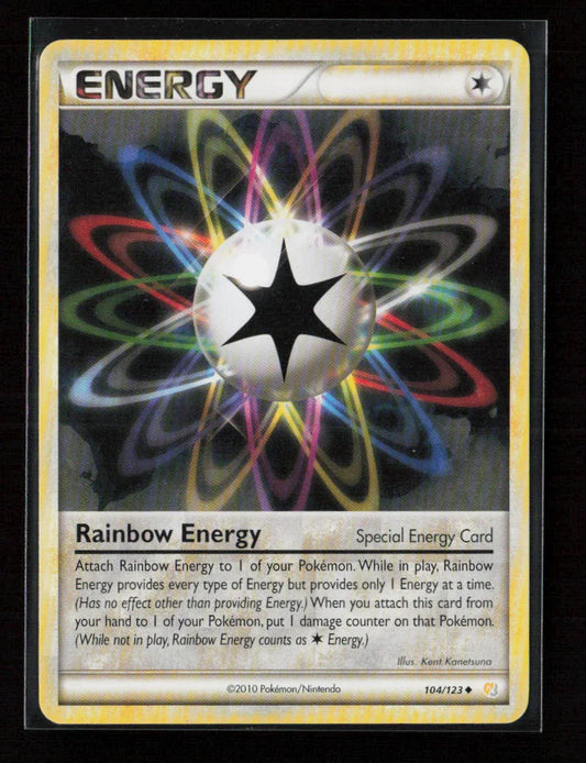 Rainbow Energy Uncommon HeartGold SoulSilver 104/123 LP - Kang's Collectibles