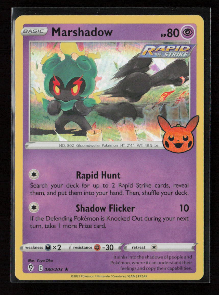 Marshadow Holo Rare Trick or Trade BOOster Bundle 2023 080/203 NM